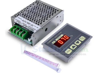 30A PWM Driver 12V 24V 48V 72V DC Motor Governor Speed Controller 0%-100% LED Light Dimmer with Display Screen Programable